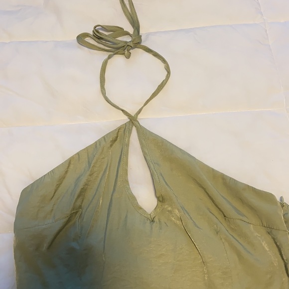 Princess Polly Cindy Mini Dress Sage - Picture 6 of 8